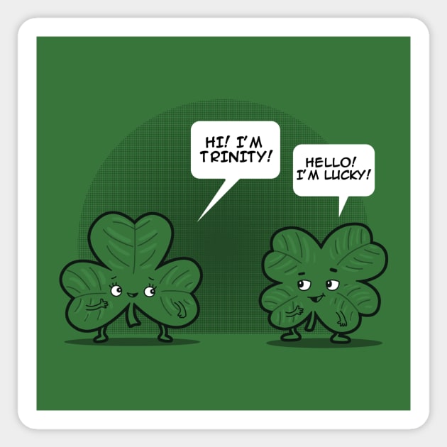 Funny Cute Original Shamrock Clover Gift For Saint Patrick's Day Sticker by Originals By Boggs
